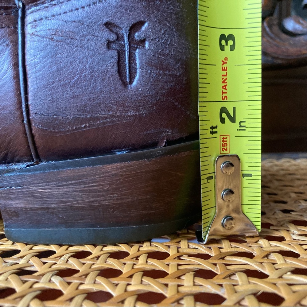 Women’s Brown Frye Billie Western Ankle Boots - Picture 10 of 14